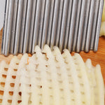 LsCook フレンチフライカット ステンレス鋸刃 波刃カッター 果物野菜ツール 波形ナイフ キッチン機器アクセサリー、スタイル3