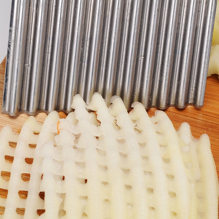 LsCook フレンチフライカット ステンレス鋸刃 波刃カッター 果物野菜ツール 波形ナイフ キッチン機器アクセサリー、スタイル3