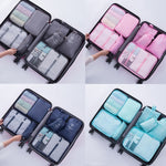 トラベル収納バッグセット 折りたたみ収納バッグ 7イン1、8イン1ビーム口、8イン1化粧ポーチ、8イン1トイレタリーバッグ、9イン1化粧ポーチ、9イン1トイレタリーバッグ