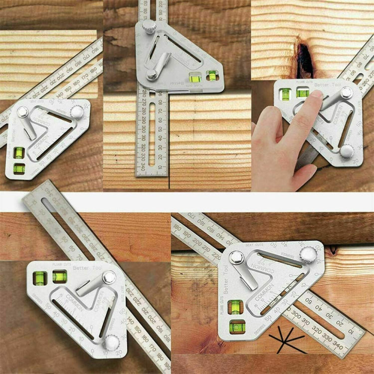 多機能木工三角定規 測定工具, 三角定規