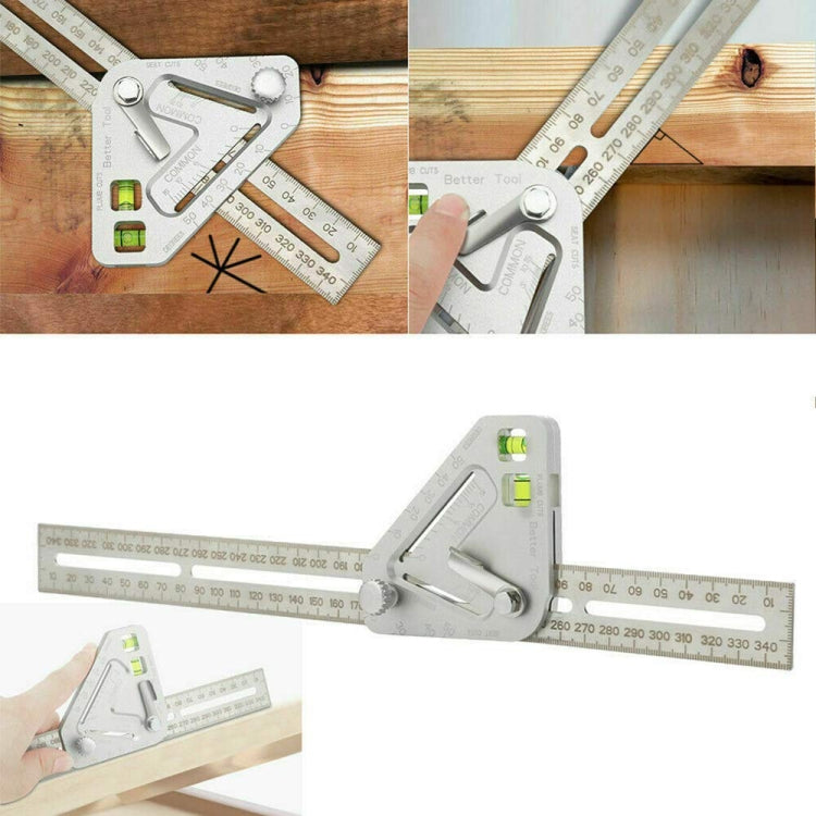 多機能木工三角定規 測定工具, 三角定規