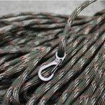 10 PCS SF Version Simple Mini Spring Hanging Buckle Keychain Buckle, Suitable for within 5mm Umbrella Rope