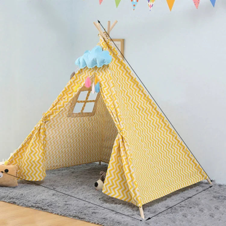子供部屋用プリンセステント 室内プレイハウス 折りたたみテントおもちゃ、1.35m