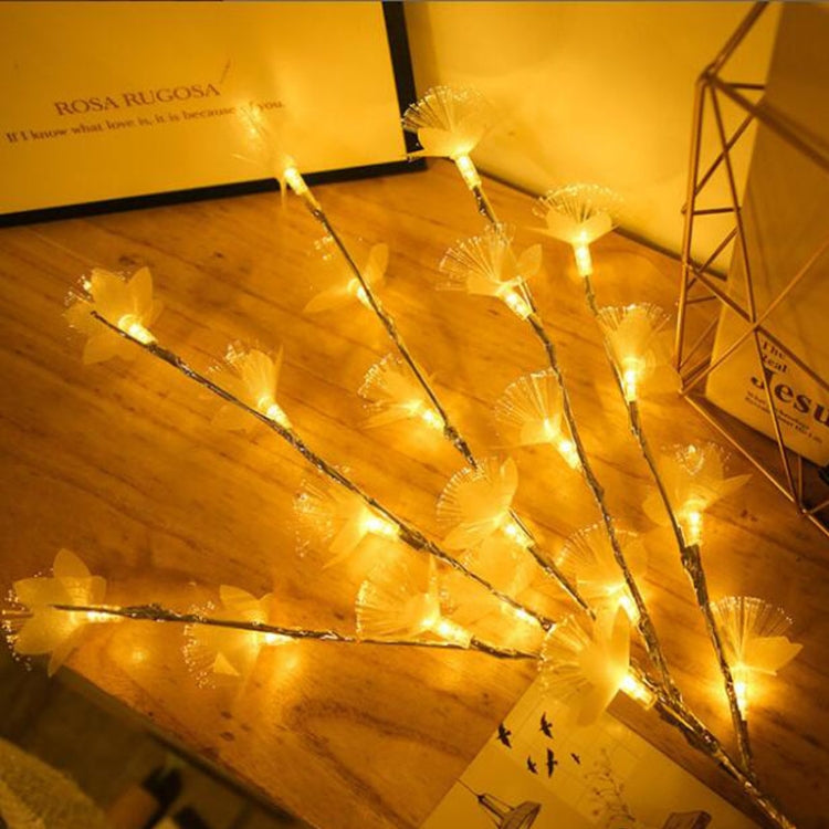 LEDファイバーオプティックフラワーツイッグライトストリング 部屋 寝室 ロマンチック装飾ランタン