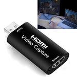 HDMIビデオキャプチャーカード ライブ録画ボックス ビデオキャプチャーアダプターボックス、USB 2.0