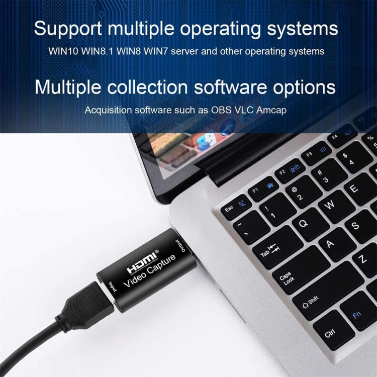 HDMIビデオキャプチャーカード ライブ録画ボックス ビデオキャプチャーアダプターボックス、USB 2.0