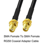 SMAオスからSMAオスへのRG58同軸アダプターケーブル、SMAメスからSMAメス 0.5m、SMAメスからSMAメス 1m、SMAメスからSMAメス 1.5m、SMAメスからSMAメス 3m、SMAメスからSMAメス 5m、SMAメスからSMAメス 10m