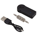 2-in-1 3.5mm AUX メタルアダプター + USB 車用 Bluetooth 4.1 ワイヤレス Bluetoothレシーバー オーディオレシーバーコンバーター, オーディオレシーバー