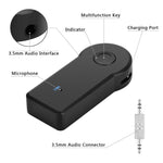 2-in-1 3.5mm AUX メタルアダプター + USB 車用 Bluetooth 4.1 ワイヤレス Bluetoothレシーバー オーディオレシーバーコンバーター, オーディオレシーバー