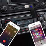 2-in-1 3.5mm AUX メタルアダプター + USB 車用 Bluetooth 4.1 ワイヤレス Bluetoothレシーバー オーディオレシーバーコンバーター, オーディオレシーバー