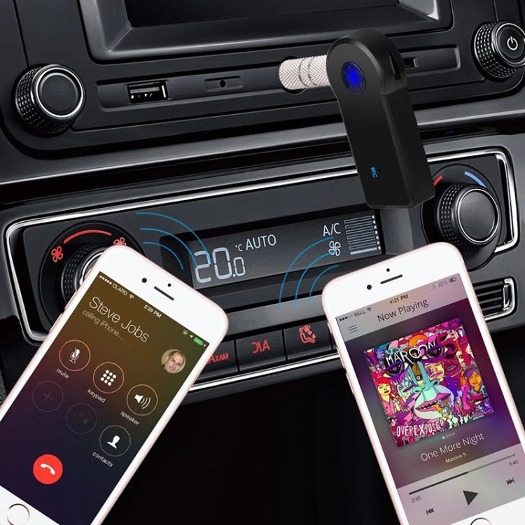 2-in-1 3.5mm AUX メタルアダプター + USB 車用 Bluetooth 4.1 ワイヤレス Bluetoothレシーバー オーディオレシーバーコンバーター, オーディオレシーバー