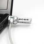 4桁コンピュータロックノートブック汎用盗難防止パスワードロック、直径3.5mm長さ1.2m
