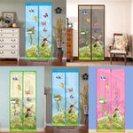 マジックカーテン 磁気スナップ式 蚊・虫よけスクリーンネット 寝室・キッチン用、90x210cm、100x210cm