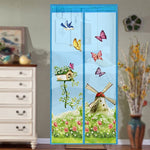 マジックカーテン 磁気スナップ式 蚊・虫よけスクリーンネット 寝室・キッチン用、90x210cm、100x210cm