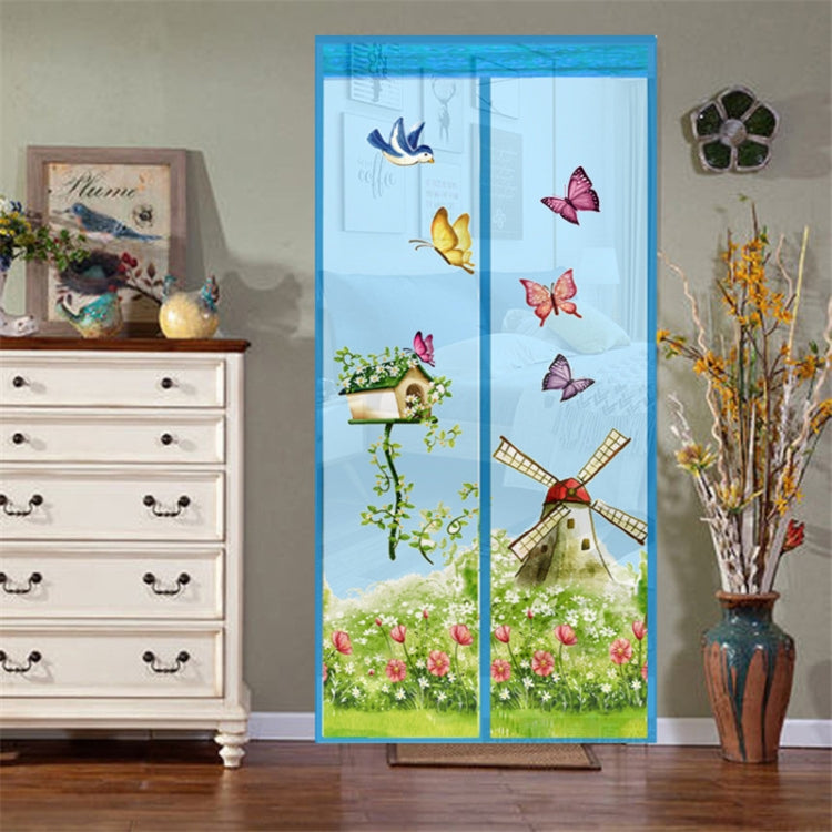 マジックカーテン 磁気スナップ式 蚊・虫よけスクリーンネット 寝室・キッチン用、90x210cm、100x210cm