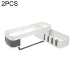 2個セット浴室アクセサリー シャワー棚 シームレス回転三脚 シームレス固定具収納ラック キッチン三脚