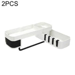 2個セット浴室アクセサリー シャワー棚 シームレス回転三脚 シームレス固定具収納ラック キッチン三脚