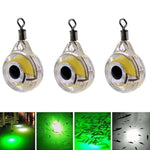 LEDルアーフィッシュランプ魚眼水中魚ランプ、白、赤、青、緑