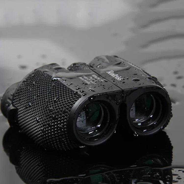ROLISS 10X25 アウトドアスポーツ携帯防水ポケット双眼鏡 高倍率望遠鏡、10X25