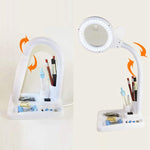 White LED Desk Lamp Desktop Magnifying Glass Work Lamp, US Plug, EU Plug, GB Plug