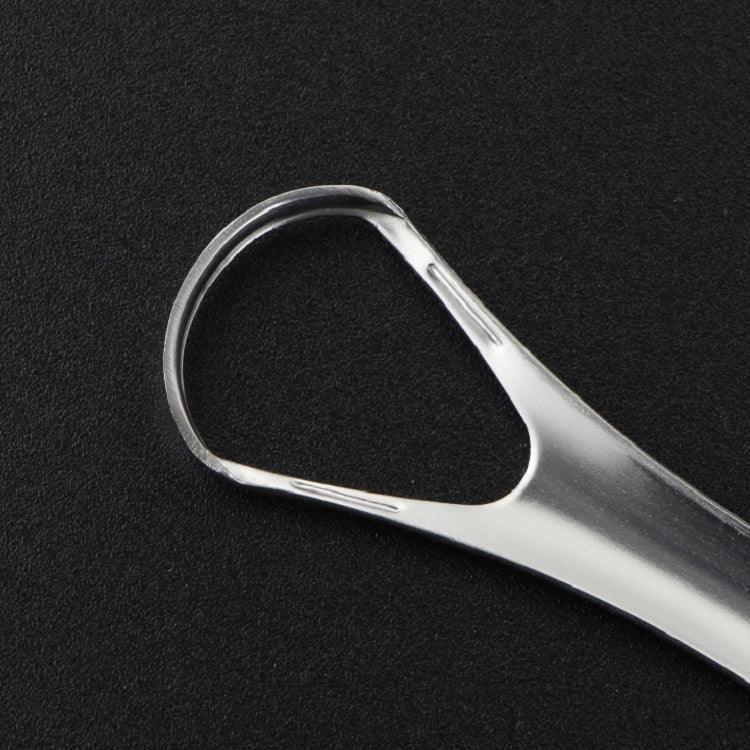 口腔清掃用ステンレス舌スクレーパー、14.6×2.4cm