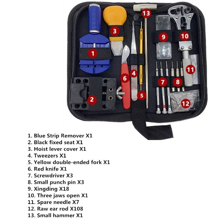 147in1 時計修理キット工具セット、147in1