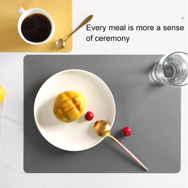 北欧スタイル食品グレードシリコンパッド 食器用環境断熱パッド プレースマット、グリーン、オレンジ、ベージュ、スカイブルー、ダークグレー