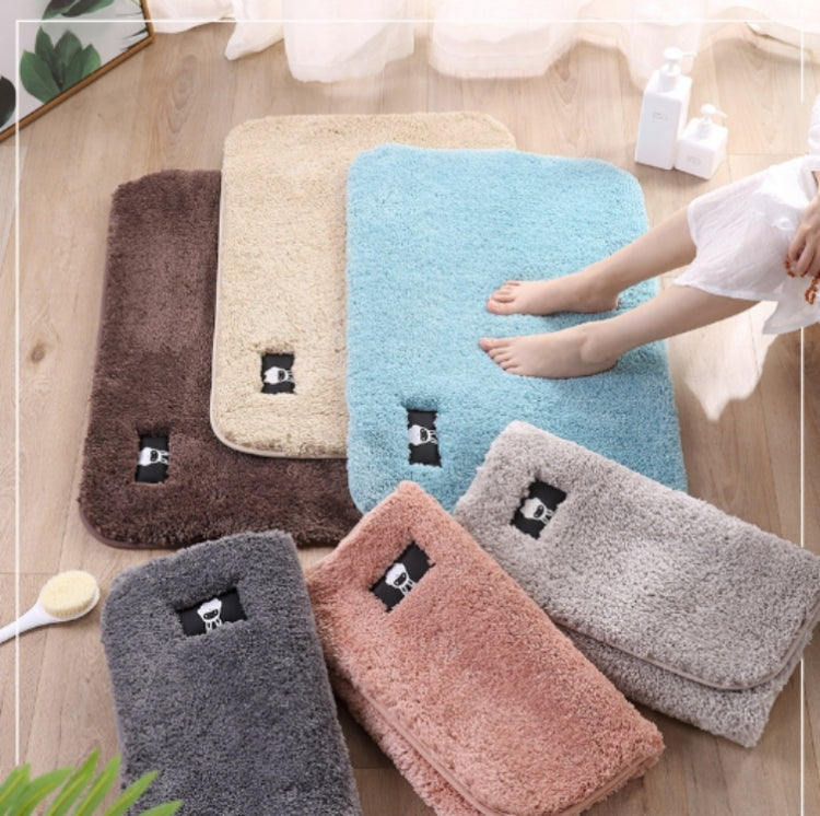 浴室トイレ吸水バスマット カーペット 寝室滑り止めフットパッド 40x60cm、50x80cm