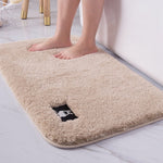 浴室トイレ吸水バスマット カーペット 寝室滑り止めフットパッド 40x60cm、50x80cm