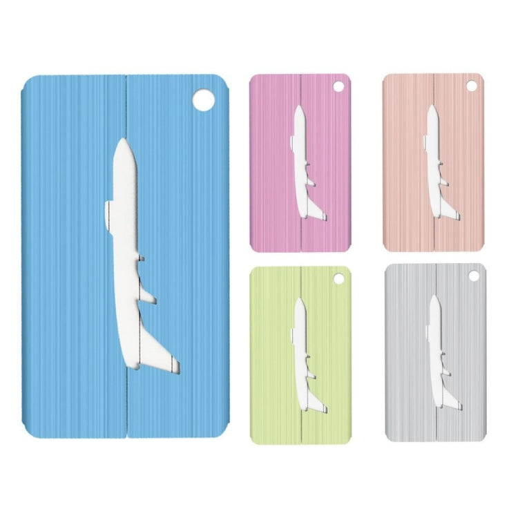 Brush Aluminum Luggage Tag Luggage Boarding Pass Check Tag