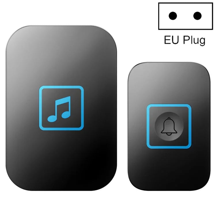 CACAZI A86 電子音楽リモコンドアベル 1対1 ACワイヤレスドアベル、USプラグ、UKプラグ、EUプラグ