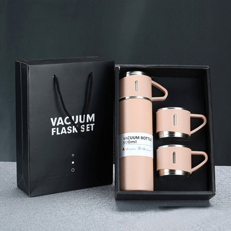 500ml 304ステンレス製サーモスカップ 携帯用ビジネスティーカップ、仕様：ギフトボックスセット