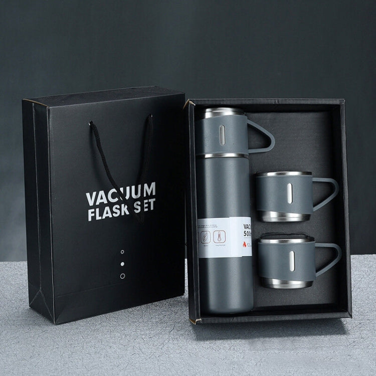 500ml 304ステンレス製サーモスカップ 携帯用ビジネスティーカップ、仕様：ギフトボックスセット