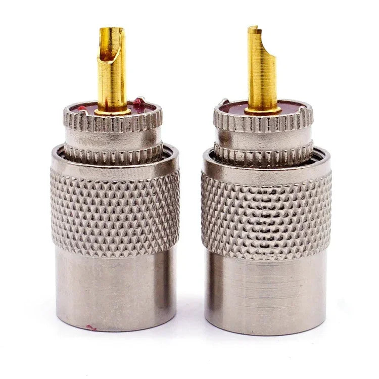 10個セット UHFオス PL259コネクター RG8／RG58ケーブルラグアンテナコネクター、UHFオス