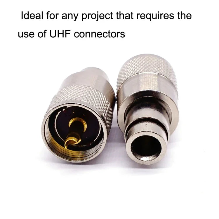10個セット UHFオス PL259コネクター RG8／RG58ケーブルラグアンテナコネクター、UHFオス