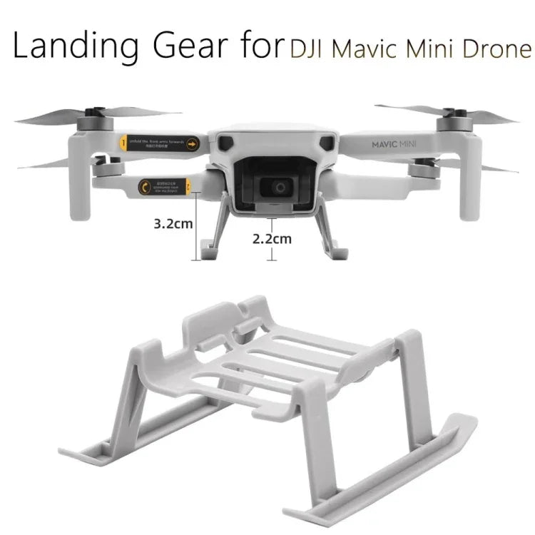 DJI MAVIC Mini用高くなった三脚クイックリリース着陸ギアホルダー（グレー）、DJI MAVIC Mini用