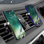 650 Vehicle-mounted Mobile Phone Gravity Bracket Air Outlet Navigation Holder, Silver, Black, Paste Silver, Paste Black