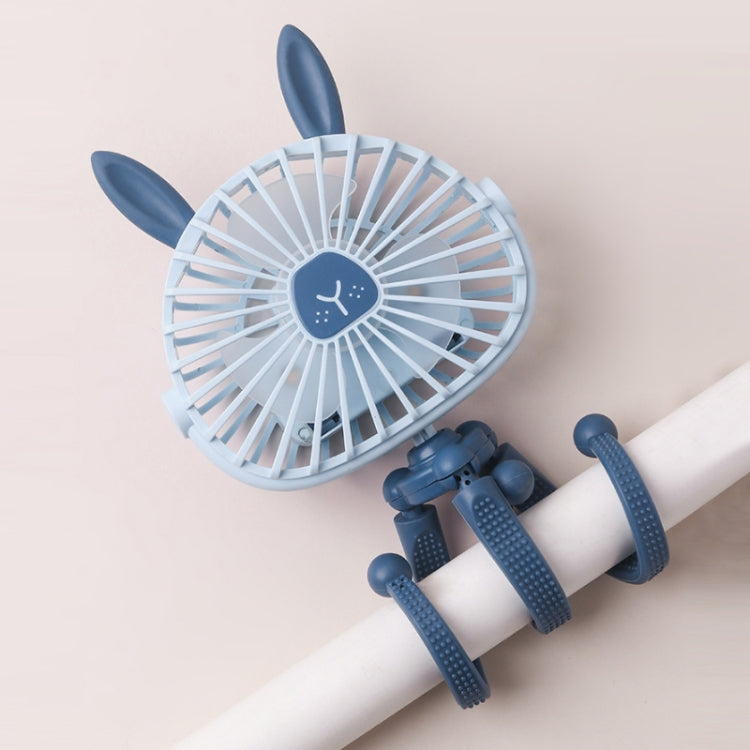 ミニオクトパスナイトライトファン 子供用かわいいベビーカー用ポータブルUSB充電ファン ランダムカラースタイル配送