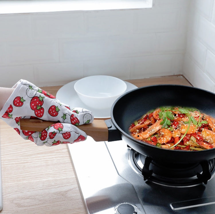 5セット 2in1 厚手電子レンジ耐高温プラスベルベット断熱手袋セット、5セット