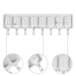 8個均等シリコンアイスクリーム型 創造的手作り氷型、8個均等アイスクリーム型
