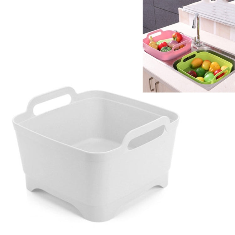 2個セット多機能モバイルシンク キッチンプラスチック野菜洗いバスケット 果物・野菜収納排水バスケット、ピンク、パープル、グリーン、ブルー、ホワイト、ダークグレー、ダークグリーン