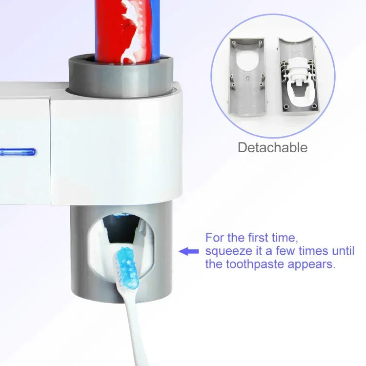 パンチフリー トイレ壁掛け 紫外線電気消毒 歯ブラシホルダー、USプラグ、UKプラグ、EUプラグ、USB充電対応
