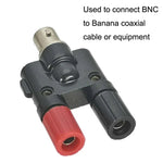 5個セット BNCメスジャックからデュアルバナナメスジャック RFアダプター同軸コネクター、BNCメスからデュアルバナナメス