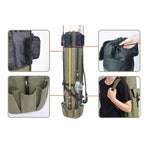 多機能釣り竿バッグ釣り道具バッグ釣り用品、サイズ：123x34cm、多機能釣り道具バッグ、釣り竿バッグ