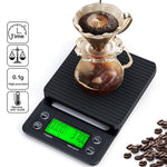 手動パンチコーヒースケール タイミング電子タイマースケール キッチンスケール、3kg/0.1g、5kg/0.1g