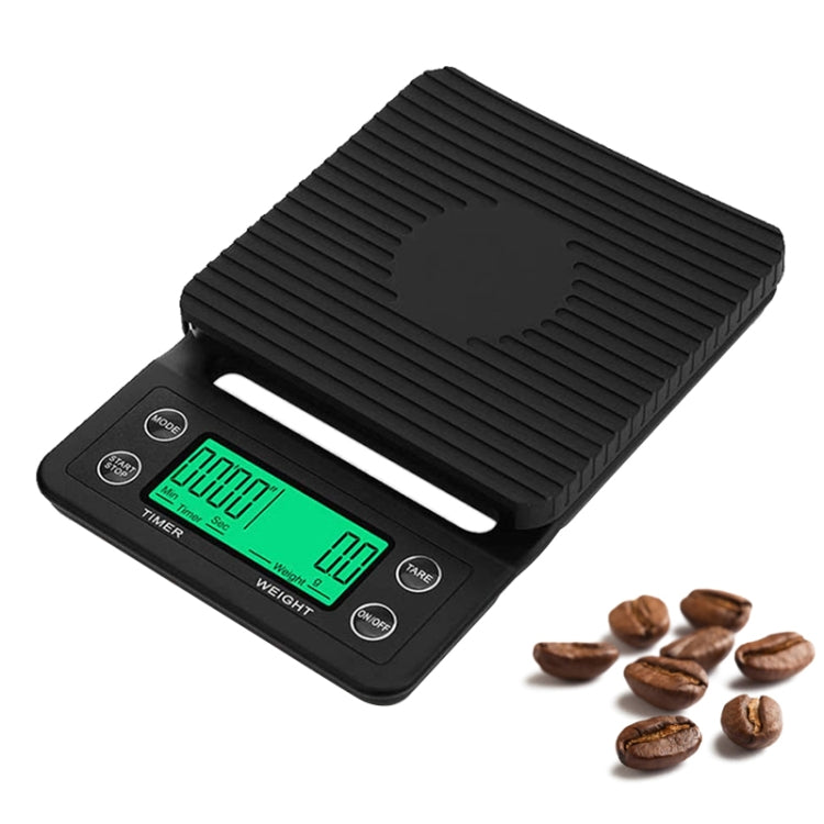 手動パンチコーヒースケール タイミング電子タイマースケール キッチンスケール、3kg/0.1g、5kg/0.1g