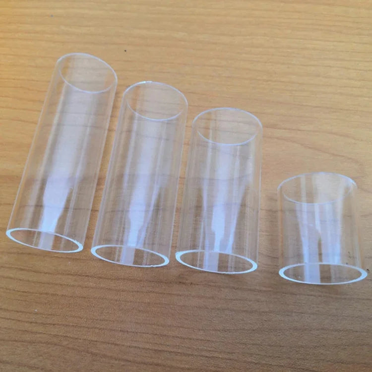 5個セット アクリルギタースライドチューブ フォークスライドブロック、28mm（透明）、51mm（透明）、60mm（透明）、70mm（透明）