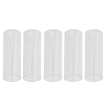 5個セット アクリルギタースライドチューブ フォークスライドブロック、28mm（透明）、51mm（透明）、60mm（透明）、70mm（透明）