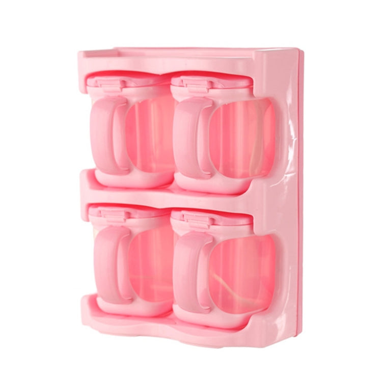 プラスチック調味料ボックス 多目的組み合わせ調味料ラック キッチン用品、1格、2格、3格、4格