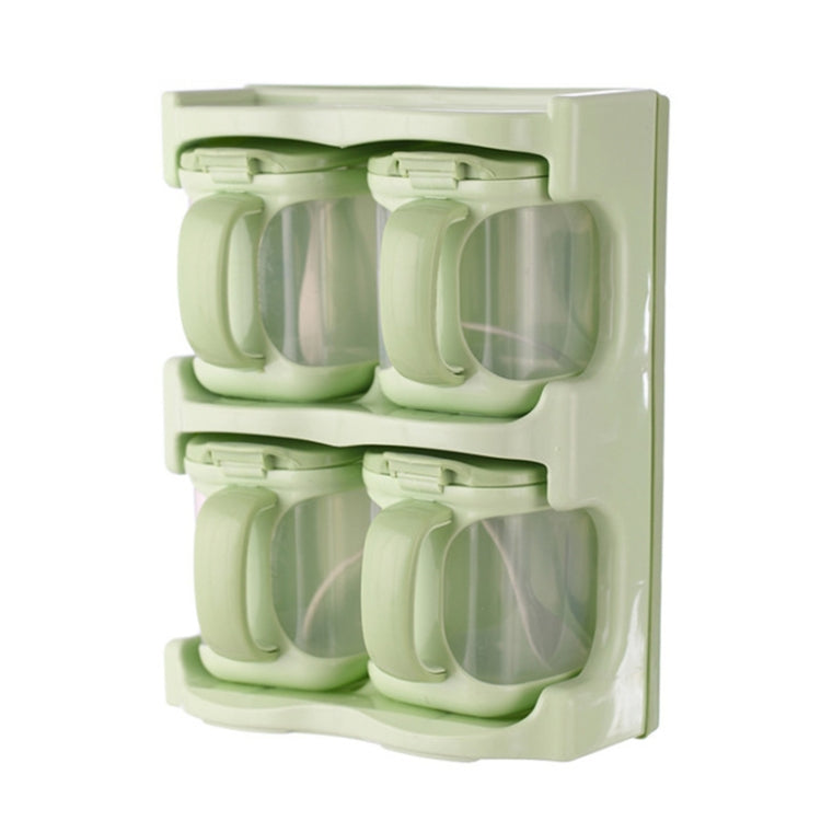 プラスチック調味料ボックス 多目的組み合わせ調味料ラック キッチン用品、1格、2格、3格、4格